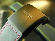 2件 NOS 倉底 WIRED BY SEIKO 20MM 黑色 皮錶帶用 摺叠錶扣 DEPLOYMENT BUCKLE