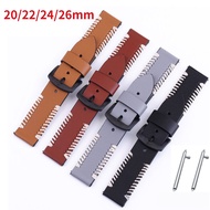 Handmade Genuine Leather Universal Watchband 20mm 22mm 24mm 26mm Quick Release Straps For Samsung Galaxy Watch Huawei moto360 II Wrist Band