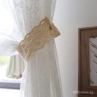 Iris Country Travel Handmade Cotton Rope Tie Beige Curtain Tie Curtain Buckle Curtain Hook