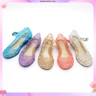 Baju Baby Girl Frozen 2 Elsa Anna Princess Shoes Kids Girls Crystal Jelly Sandals Princess Elsa Role