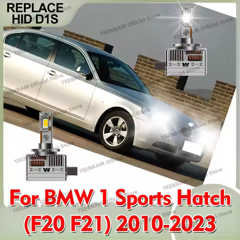 2Pcs D1S D1R LED Headlight Bulbs 50000LM Copper Tube For BMW 1 Sports Hatch F20 F21 2010 2011 2012 2
