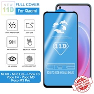 LAYAR Tempered Glass 11D Full Cover Xiaomi Mi A2 Mi 6X Mi 8 Lite poco F3 F4 M3 Pro Mobile Phone Scre