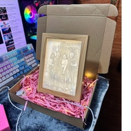 Portrait embossed 3D plastic print - Unique, meaningful gift, luxurious bedroom decor