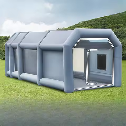 Inflatable camping tent, parking garage, thickened cold-proof tent, outdoor automatic ultra-light In