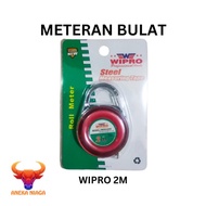 AL ~ Meteran Saku Stainless / Meteran Gantungan Kunci Mini 2 Meter Wipro / Meteran Kecil Tricle Mudah Di Bawa