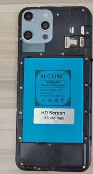 Battery Batere Batre Baterai Double Power Mcom HD Screen i13 Pro Max