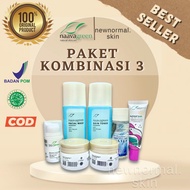 NAAVAGREEN PAKET KOMBINASI 3-PAKET WAJAH KUSAM-FLEK MEMBANDEL-NAAVAGREEN SKINCARE
