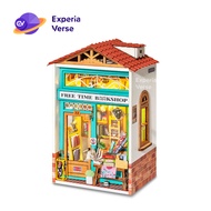 Robotime Rolife DS008 Free Time Bookshop DS008 DIY Miniature House Kit Rolife DIY House