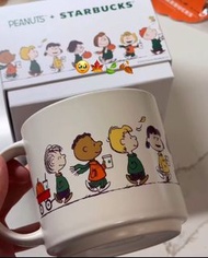 ✅️有貨⚡️⚡️ Snoopy 陶瓷杯 mug 🎀  韓國🇰🇷 STARBUCKS X SNOOPY 系列 2026 🎃 Pumpkin Peanuts Mug 414ml Charlie Brown