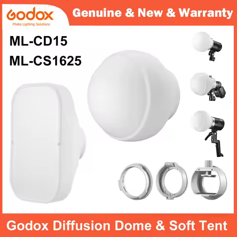 Godox ML-CD15 Diffusion Dome & ML-CS1625 Soft Tent with Adapter for Godox V1 AD100PRO AD200PRO V860I