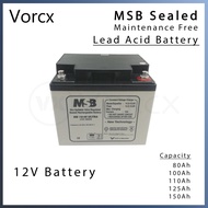 MSB Ultra 12V Rechargeable Sealed Maintenance Free Lead Acid Battery ¬150Ah