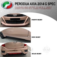 PERODUA AXIA 2014 G SPEC DRIVE 68 STYLE BODYKIT (D68) FRONT SKIRT SIDE SKIRT REAR SKIRT SPOILER BODY