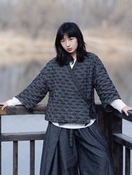 日式和風 文藝斜襟牛仔道袍