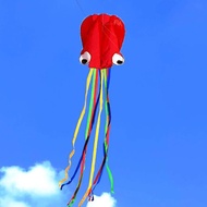 LSRC New 4m Soft Kite No Frame Octopus Kite DIY Novelty Kites