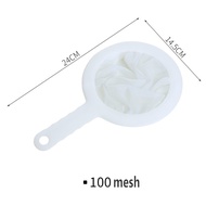 ถุงกรองอาหารถุงนมถั่วตาข่าย100/200/400นำมาใช้ใหม่ได้ถุงกรองตาข่ายตาข่ายไนล่อนสำหรับของเหลวนมถั่วเหลืองกาแฟโยเกิร์ตเครื่องร่อนน้ำผลไม้