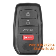 กุญแจรีโมทรถยนต์อัจฉริยะ KEYECU B3N2K2R 433MHz สำหรับรถยนต์โตโยต้าแลนด์ครุยเซอร์ ปี 2022 2023 2024 2
