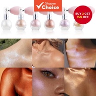 Julystar 3.5g Natural Pearlescent Fine Shine Brightening Lasting Gloss Fine Pink Highlighter Spray L