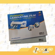 Pro Master A4 Laminating Film/154x216mm/111x154mm/95x135mm/54x86mm