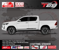 sticker mobil hilux sticker mobil toyota hilux stiker mobil hilux keren sticker variasi body mobil