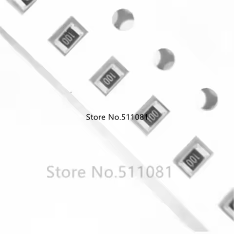 100Pcs 0805 SMD Chip Resistor1/8W 0R - 10M 0R 10R 22R 33R 47R 100R 220R 330R 470R 1K 2K2 3K3 4.7K 10