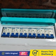 12 Loop Distribution Box with 2P Circuit Breaker Panel, Combined Household Switch