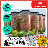 { Gía tận gốc } { Hũ 1.000ml } Chanh Đào Tươi Ngâm Mật Ong - Đường Phèn || Trị ho viêm họng tăng sức
