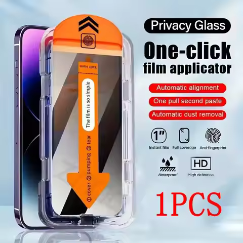 Automatic Installation Anti-peep Screen Protector For iPhone 16 15 Pro Max 14 13 12 11 Pro 15 14 8 7