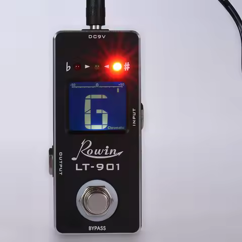 Guitar Tuner Mini Chromatic Guitar Tuner Pedal Effect True Bypass LCD Display Pedal Effect guitar ef