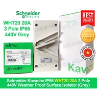 Schneider Kavacha IP66 WHT20  IP66 20A 440V 3 Pole Surface Weather Proof Isolator
