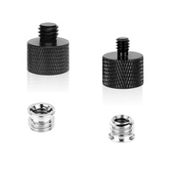 4 PCS  3/8 to 1/4 Tripod Adapter and 1/4 to 3/8 Adapter Set Aluminum Camera Screw Microphone Adapter