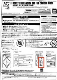 HG AOZ 1/144 Booster Expansion Set 引擎 補件 散件