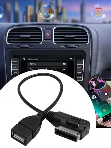Audio AUX Adapter Data Wire MDI MMI AMI To USB Female Interface Music Media Adapter for Audi A6L Q5 