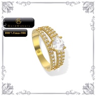 Cincin 916 Batu Swarovski / 22k Ring Swarovski Stone