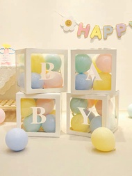 Transparent Balloon White Birthday Surprise Background Proposal Declaration Party Layout Internet Celebrity Baby Letter Love Box