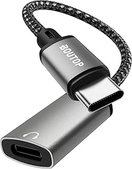 BOUTOP USB C to Lightning Audio Adapter [MFi Certified] for Headphones/EarPods with Lightning Connec