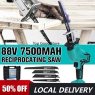 Reciprocating Saw Handsaw Saber Saw Multifunction Saw for Metal Wood Pipe Cutting Saw with 4 Blades 