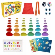 Color Pebbles Crazy Stones Parent-Child Interactive Games Mathematics Area Puzzle Distinguish Sor