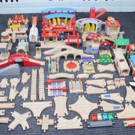 [Wooden Train Track Accessories] Train Track Toy | Compatible IKEA Hape