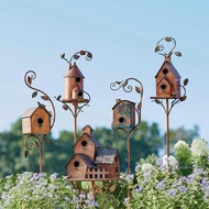 Bird House Bracket Metal Bird House Bird House Courtyard Decoration Outdoor Bird House Garden Bird H