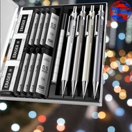 Four Candies Metal Mechanical Pencil Set with Case - 4 Pencils Included, 0.5mm/0.7mm/0.9mm HB Refill