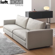 Minimalist Fabric 4 Seater Sofa WHITE