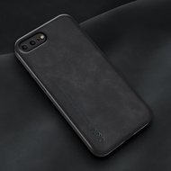 Fashion Soft TPU Shockproof Casing for iPhone 7 8 Plus Skin Feel PU Leather Back Cover for iPhone7 Full Protection Case for iPhone8