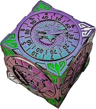 Spinner Dice 7-in-1 Metal DND Set – Premium Copper RPG Dice with 3D Monster Reliefs, Gyro Spinner & 