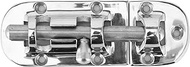 Stainless Steel Door Latch Slide Bolt, Marine Grade 316 Stainless Steel Sliding Latch with Fixing Ba