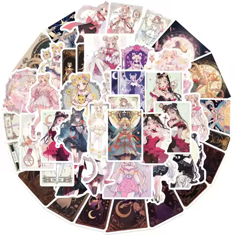 10/30/52Pcs Japan Anime Sailor Moon Tarot Card Graffiti Stickers Decal Laptop Motorcycle Luggage Sno
