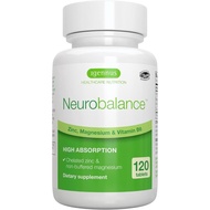 Eganus Neuro Balance Penyerapan Tinggi Zink Magnesium dan Kompleks B6, Menyokong Kognisi, Perhatian 
