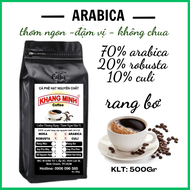 500g Cà phê rang bơ arabica ( 70%ARABICA+ 20%ROBUSTA + 10%CULI) THƠM NGON ĐẬM VỊ