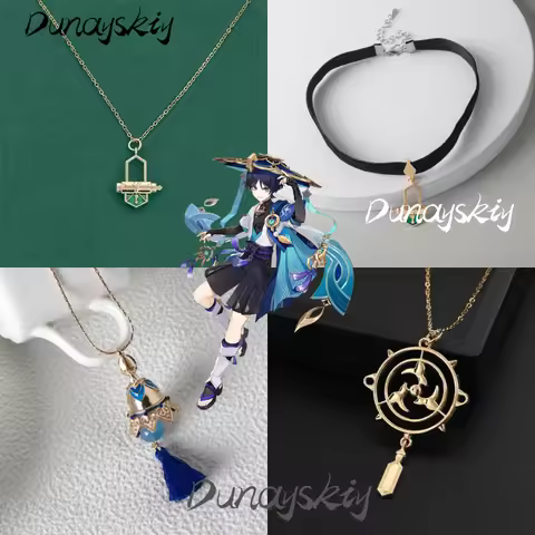 Genshin Impact Wanderer Scaramouche Costume Set Necklace Accessories Props Cosplay Event Games Anime