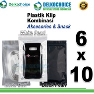 PLASTIC CLIP ZIPLOCK BAG 6x10 ACCESSORIES PACKAGING DELKOCHOICE