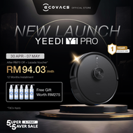 [NEW] ECOVACS YEEDI Y1 PRO/ PRO PLUS Robot Mop Vacuum | 6500Pa Suction | 150 Days Free Empty | Edge Cleaning | OZMO Mopping | LiDAR Navigation | TrueMapping [1 Year Warranty]